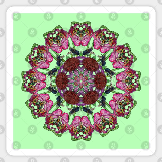 Carolinian Wildflowers Kaleidoscope Sticker by ThisIsNotAnImageOfLoss